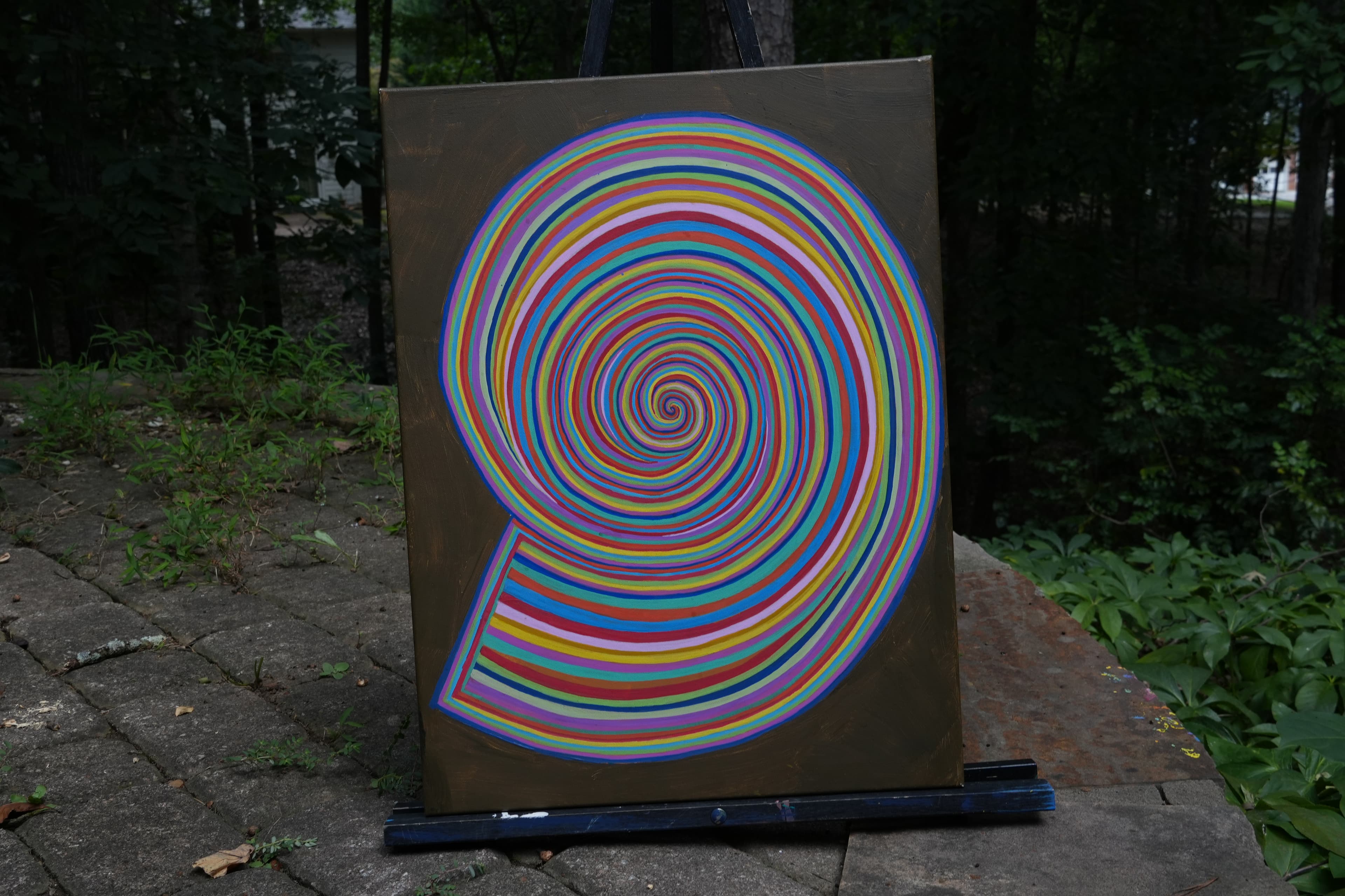 Fibonacci Spiral in Rainbow