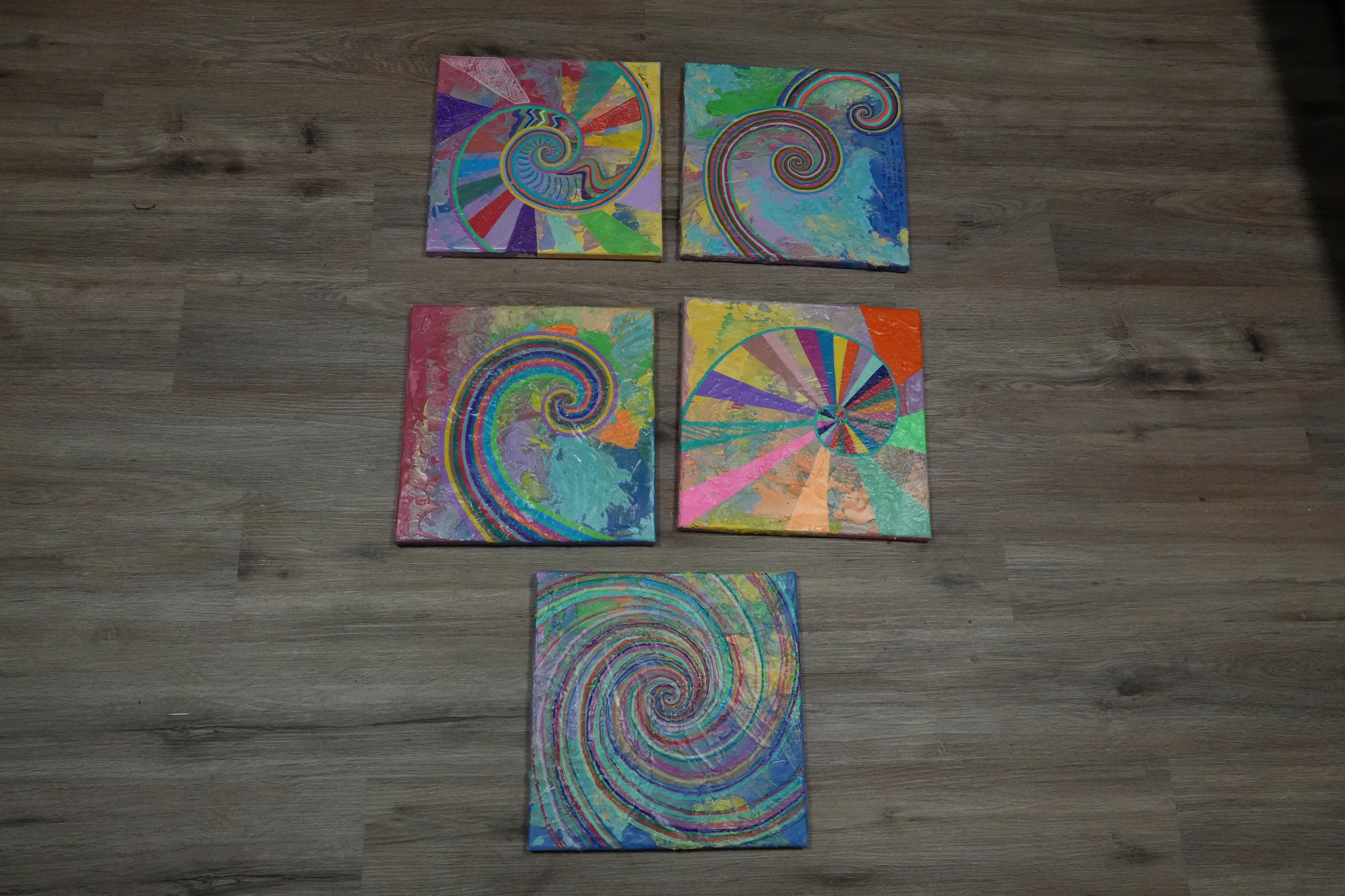 Fibonacci Spiral Tiles